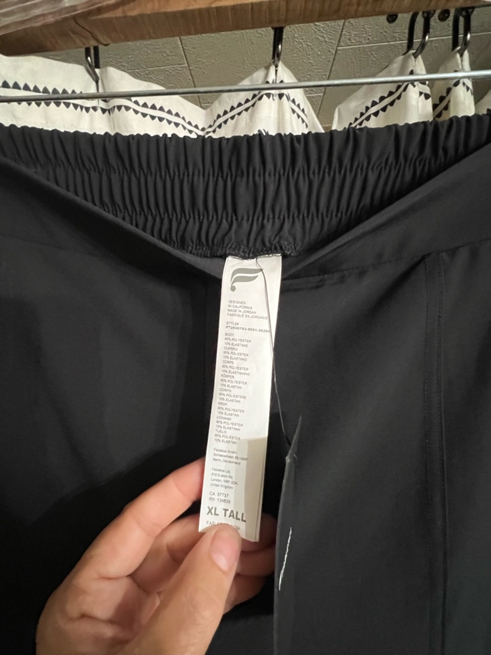 Fabletics Black Wide-Leg Cargo Trousers XL Tall - Picture 9 of 9
